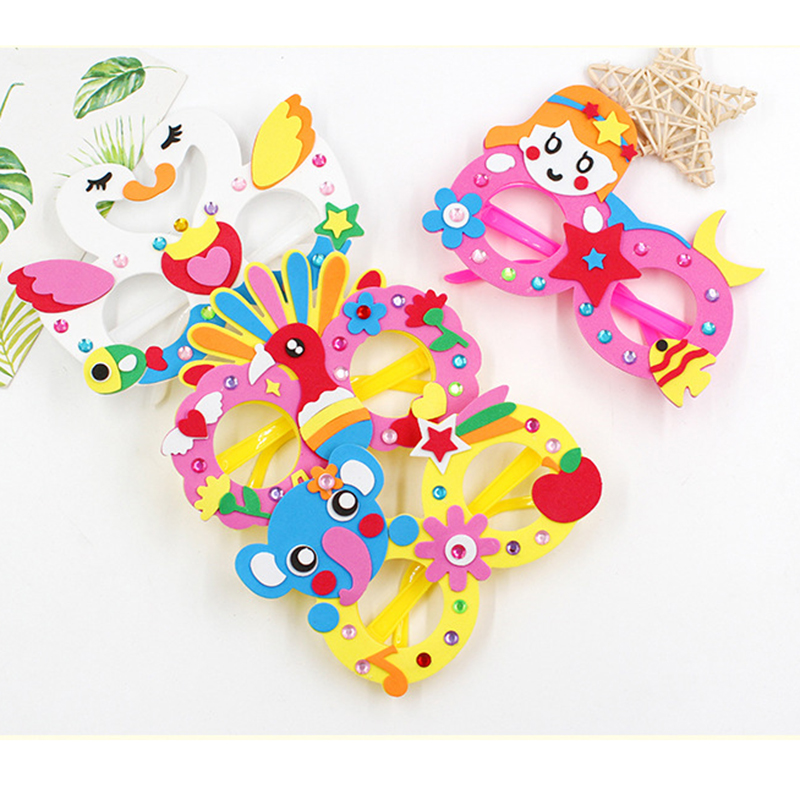 Art Craft 5 Year Old - 2/6/12 Sets Cartoon EVA Diamond Glasses
