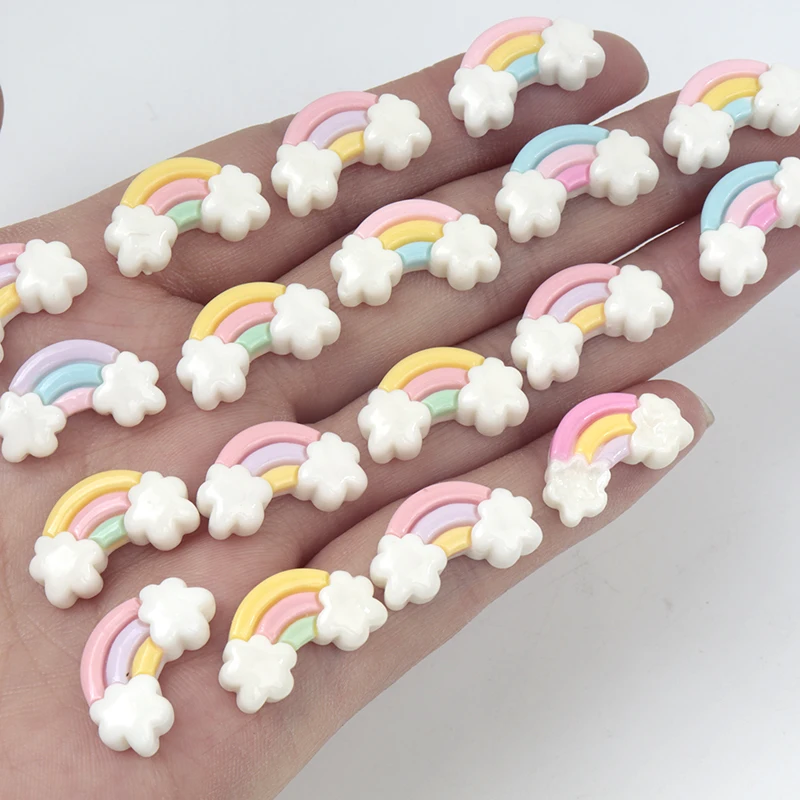 Art Craft 5 Year Old - 30Pcs/300pcs Mini Resin Rainbow Flat Scrapbooking