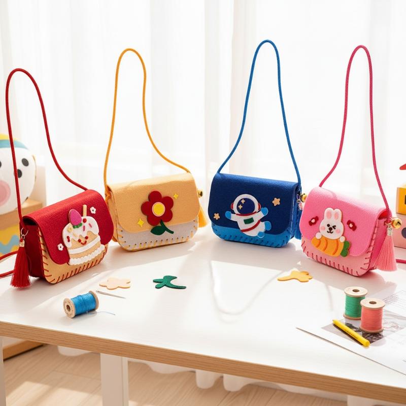 Art Craft For Kindergarten - Felt Bag Making Kit for Children