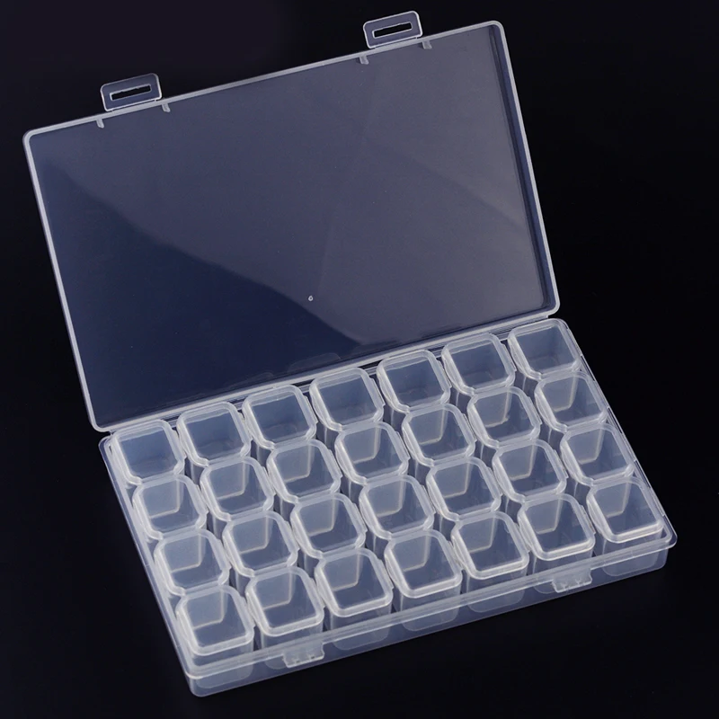Art Craft Show - Clear Storage Box 28 Grids Separate