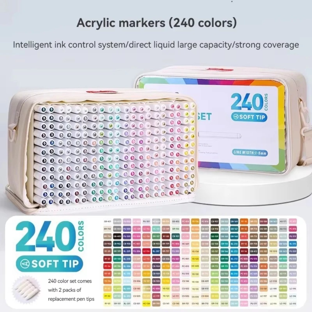 Illustration Marker Set - LANGUO 24-288 Colors Acrylic Markers Pen