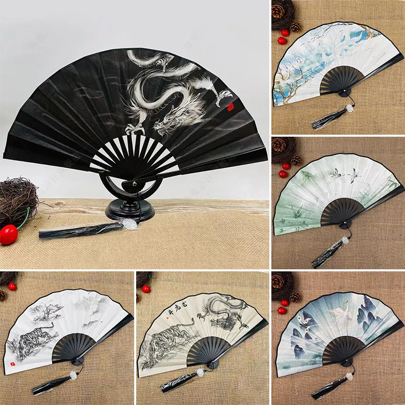 Chinese Art Craft - 8 Inch Chinese Japanese Silk Folding