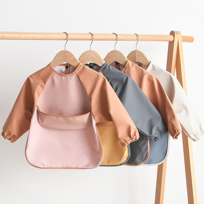 Kids Baby Long Sleeved PU Bibs - Art Craft 5 Year Old recension och pris