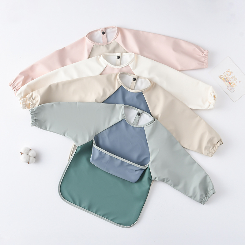 Kids Baby Long Sleeved PU Bibs - Art Craft 5 Year Old recension och pris