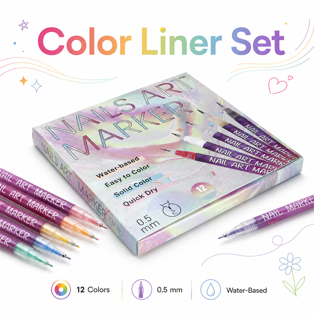 12Pcs Fine Line Marker Pen Set - Illustration Marker Set recension och pris