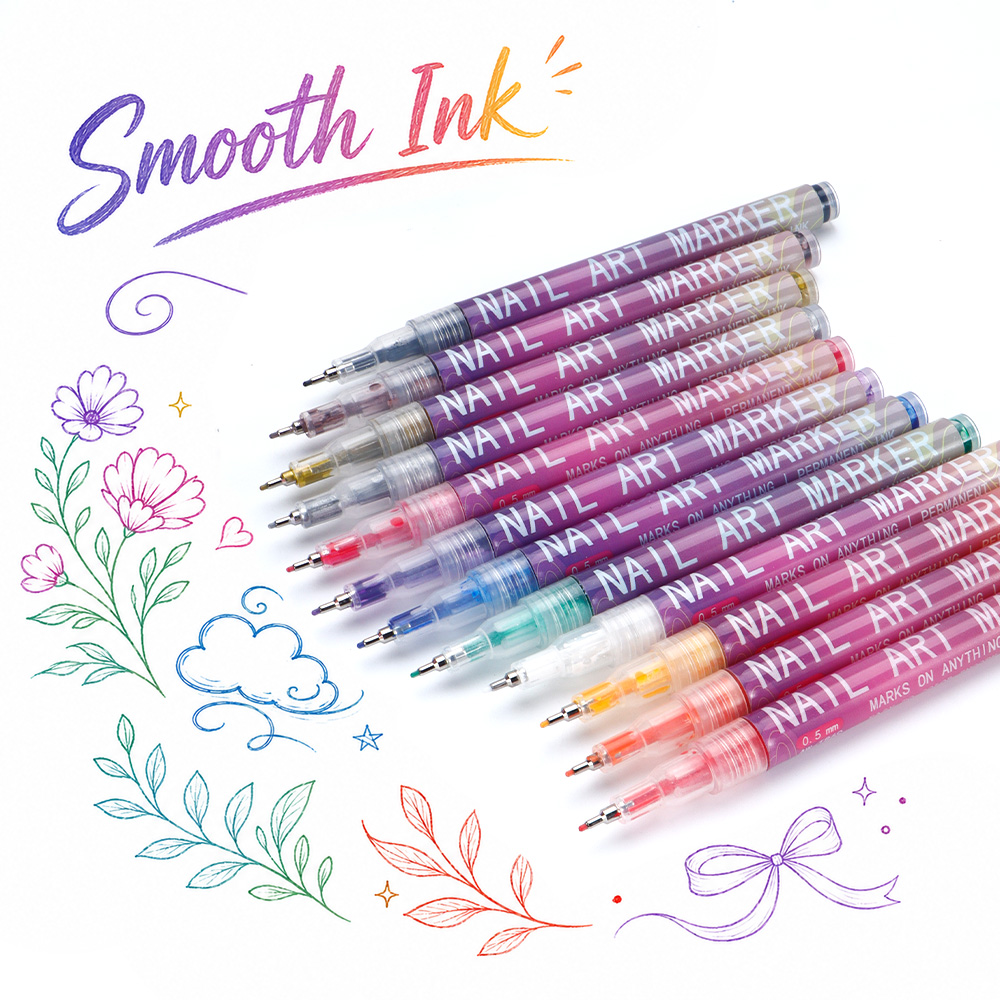 12Pcs Fine Line Marker Pen Set - Illustration Marker Set recension och pris
