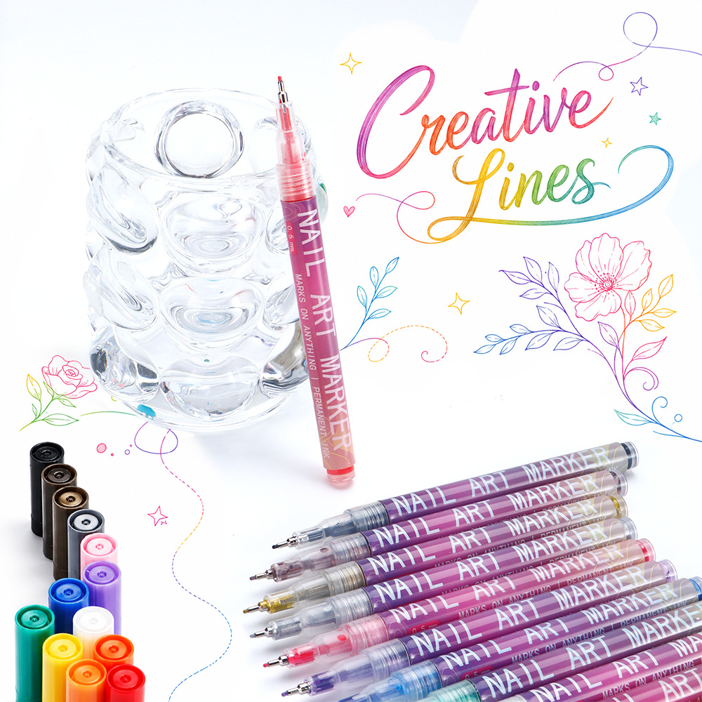 12Pcs Fine Line Marker Pen Set - Illustration Marker Set recension och pris