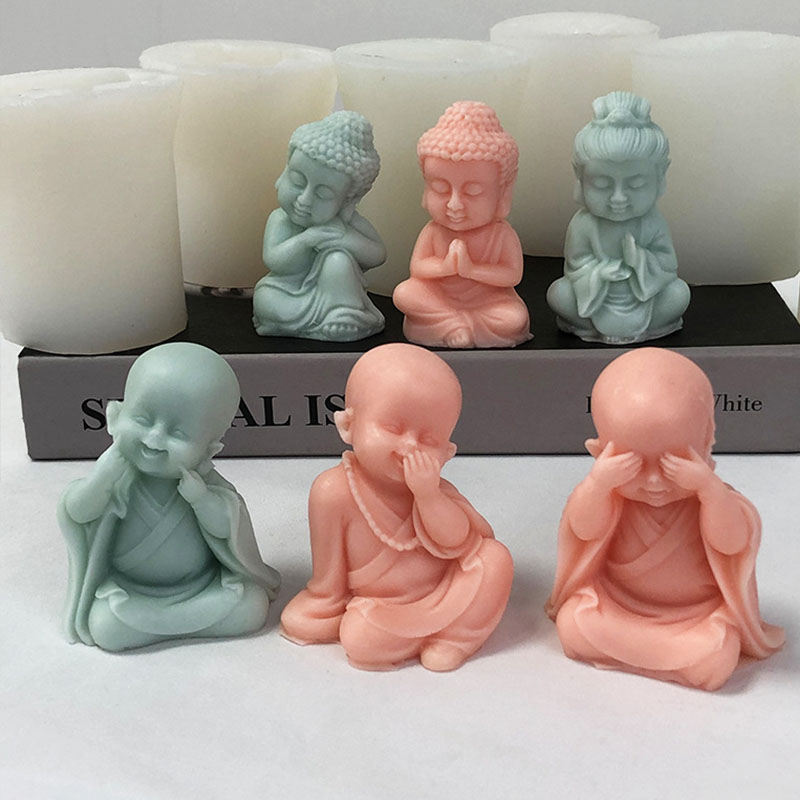 3D Little Monk Candle Silicone - Art Craft Show recension och pris