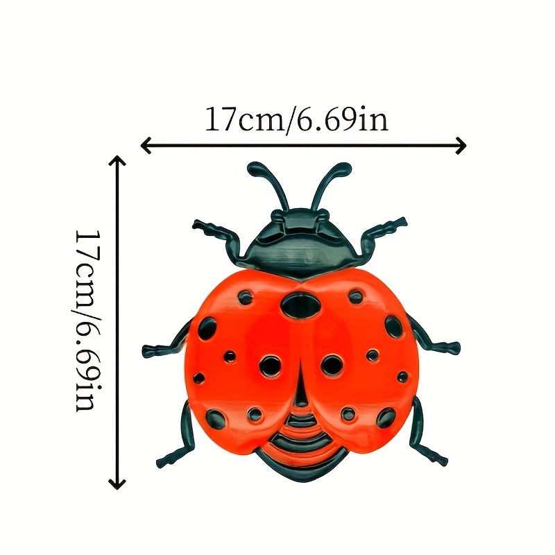 3Pcs Metal Seven-Star Ladybug  - Art Craft Ladybug recension och pris