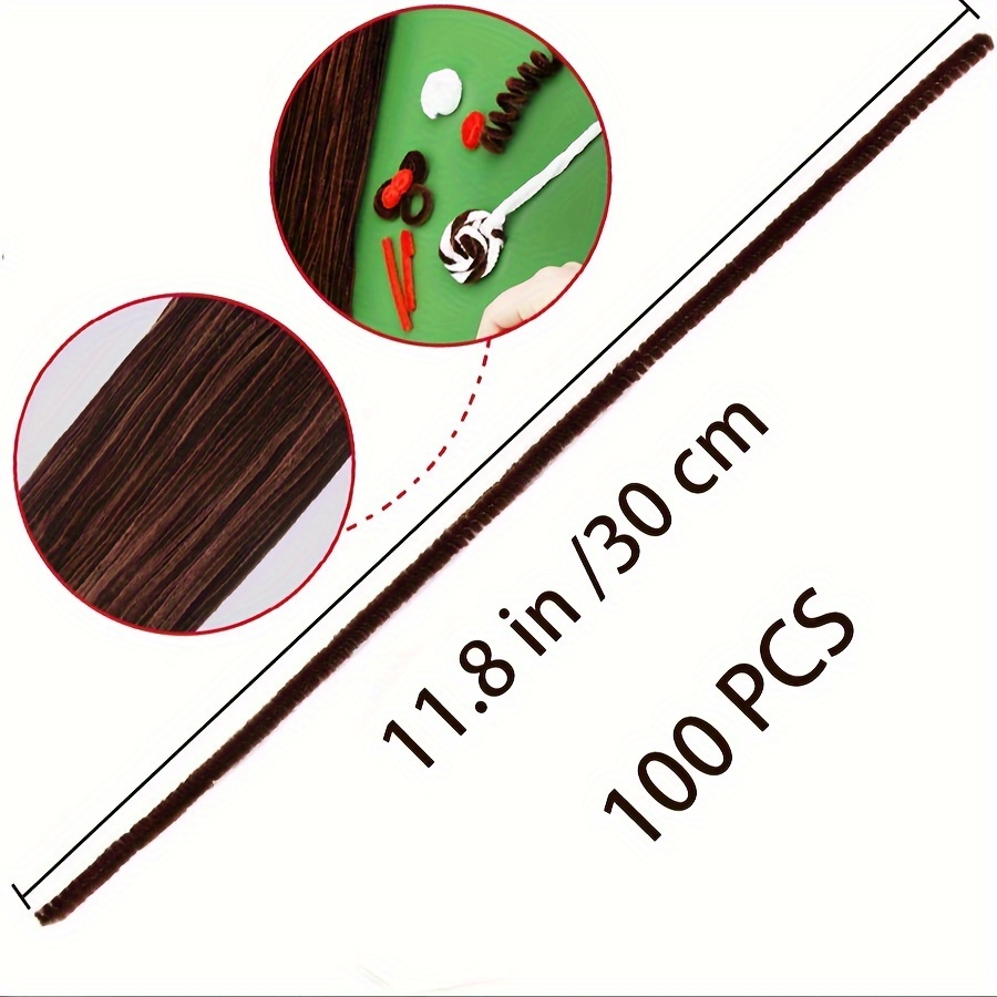 100 Pcs Coffee Pipe Cleaners,P - Art Craft For Toddlers recension och pris