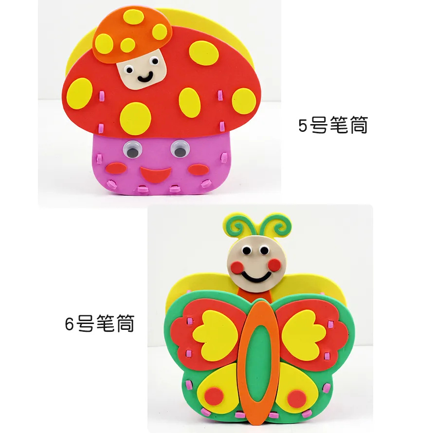 2pcs DIY Cartoon Pen Container - Art Craft For Kindergarten recension och pris