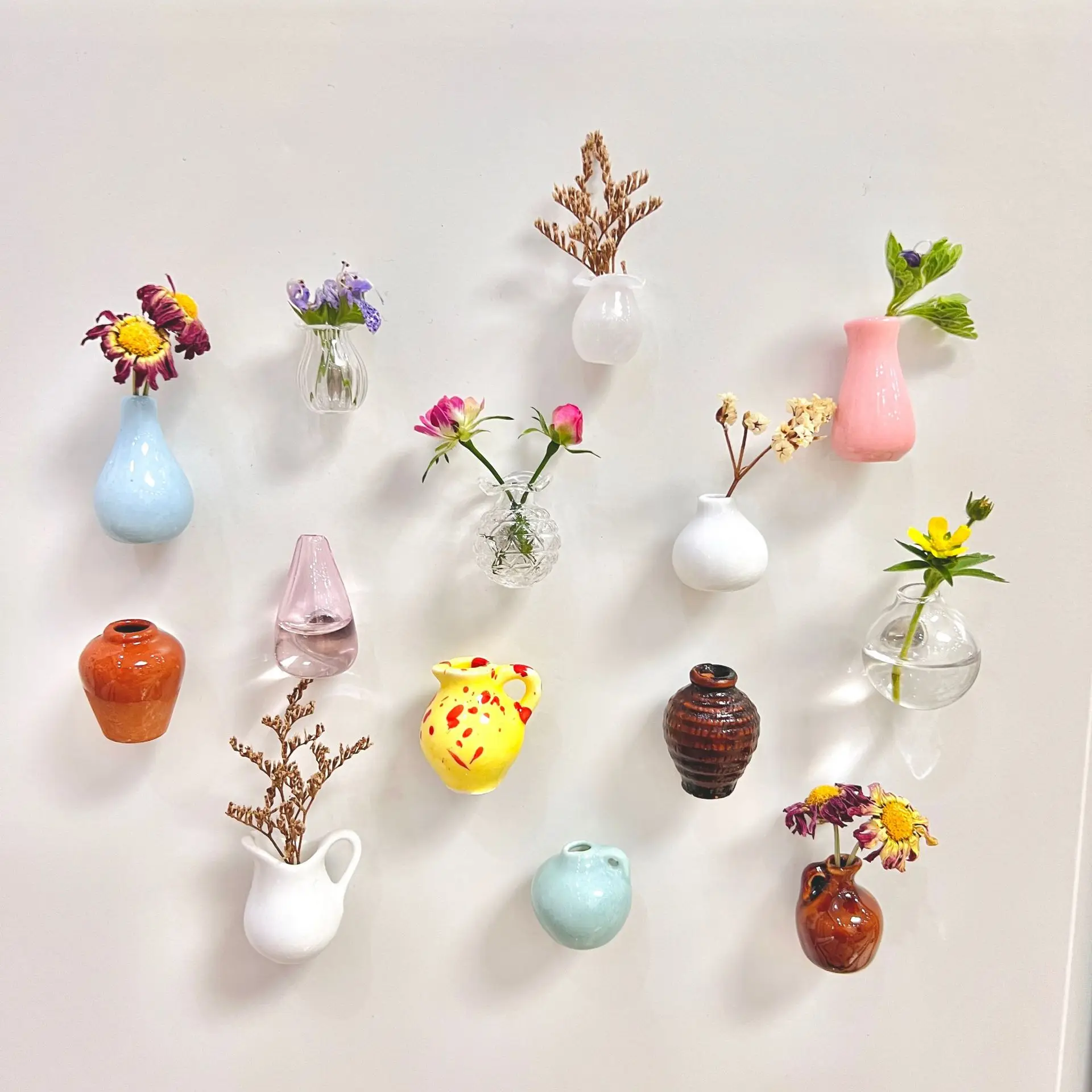 Creative Cute MINI Glass Vase  - Art Craft Magnet recension och pris