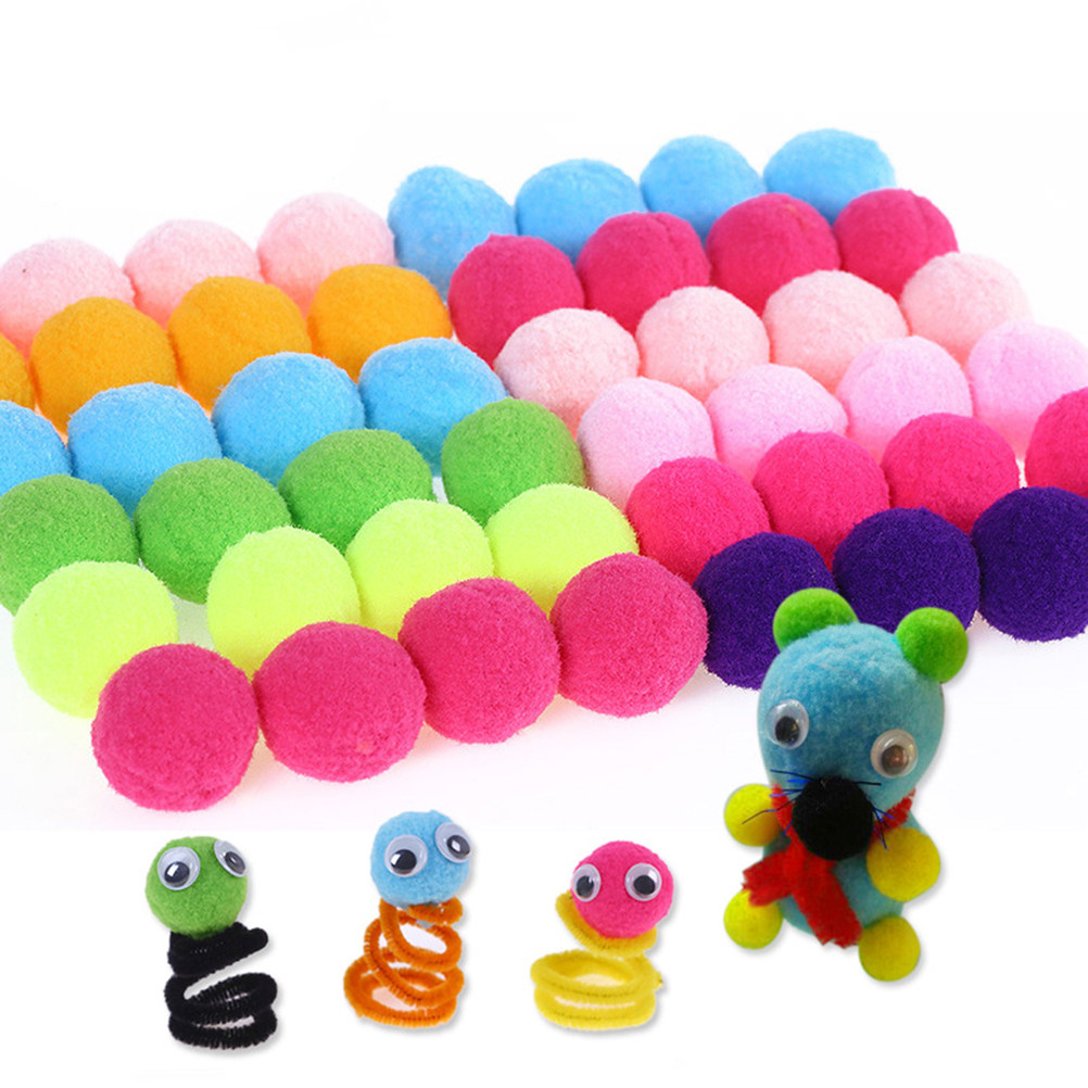 100Pcs Pom Ball Handmade Mater - Art Craft For Kindergarten recension och pris
