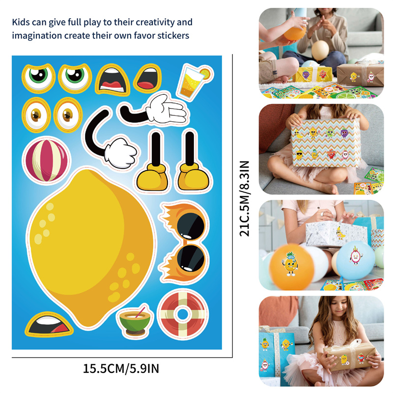6-24sheet Make Your Own Fruit  - Art Craft 5 Year Old recension och pris