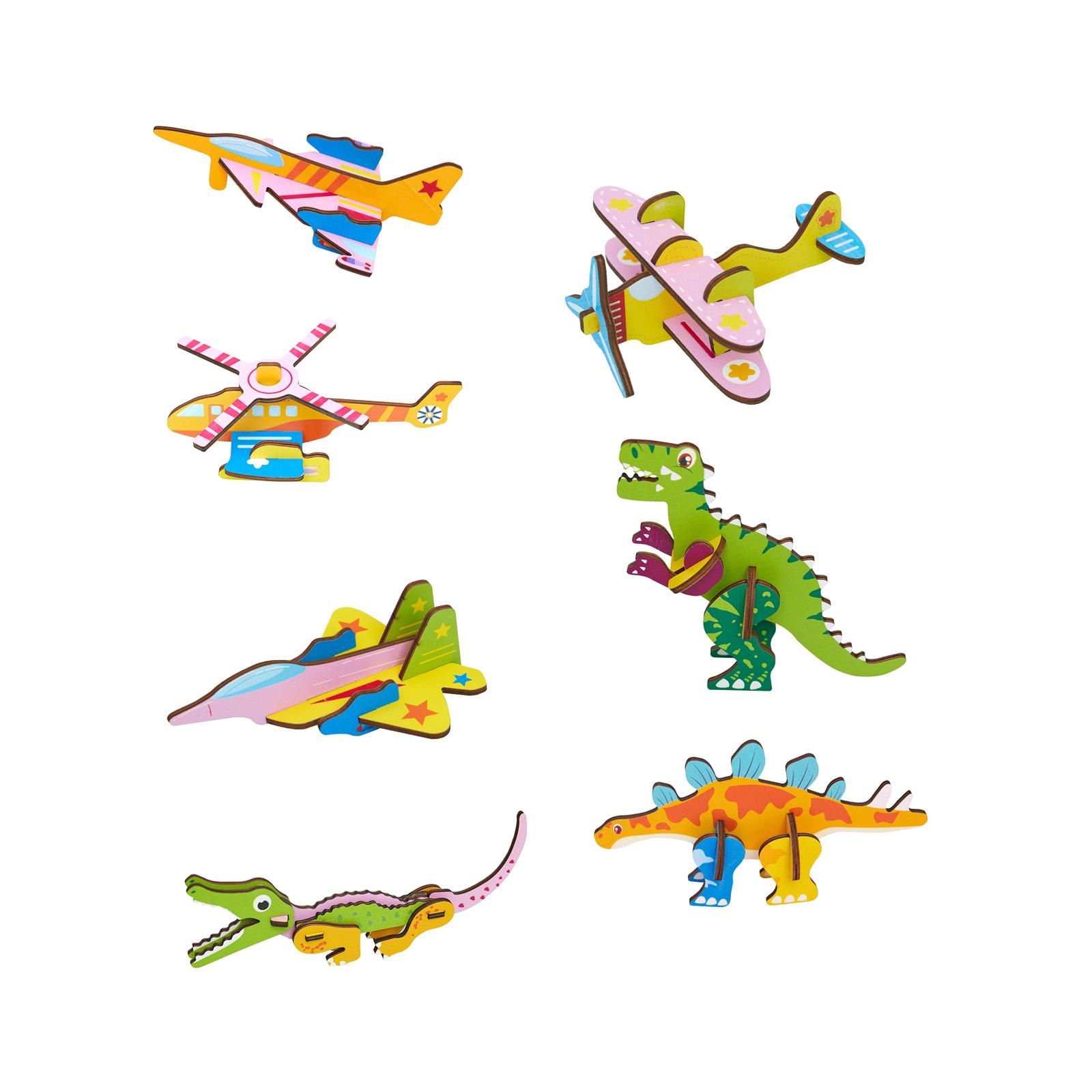 3D Cartoon Wooden Insert Puzzl - Art Craft For Kindergarten recension och pris