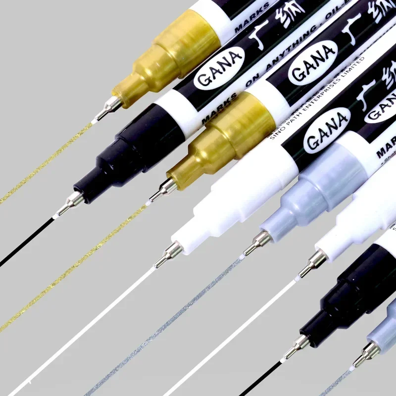 4Pcs/set Oil Based White Black - Illustration Marker Set recension och pris