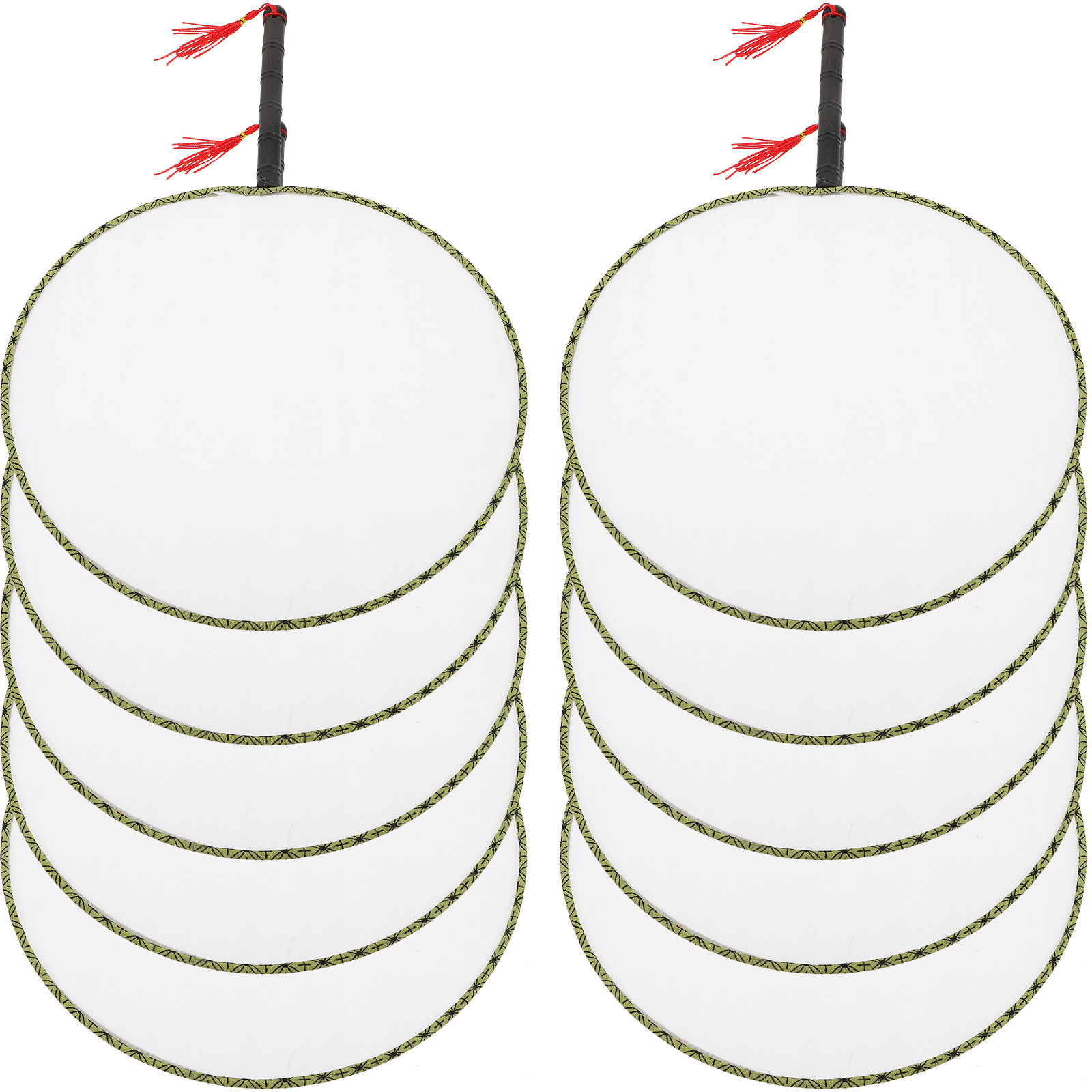 10Pcs Blank Fan for Painting a - Art Craft For Kindergarten recension och pris