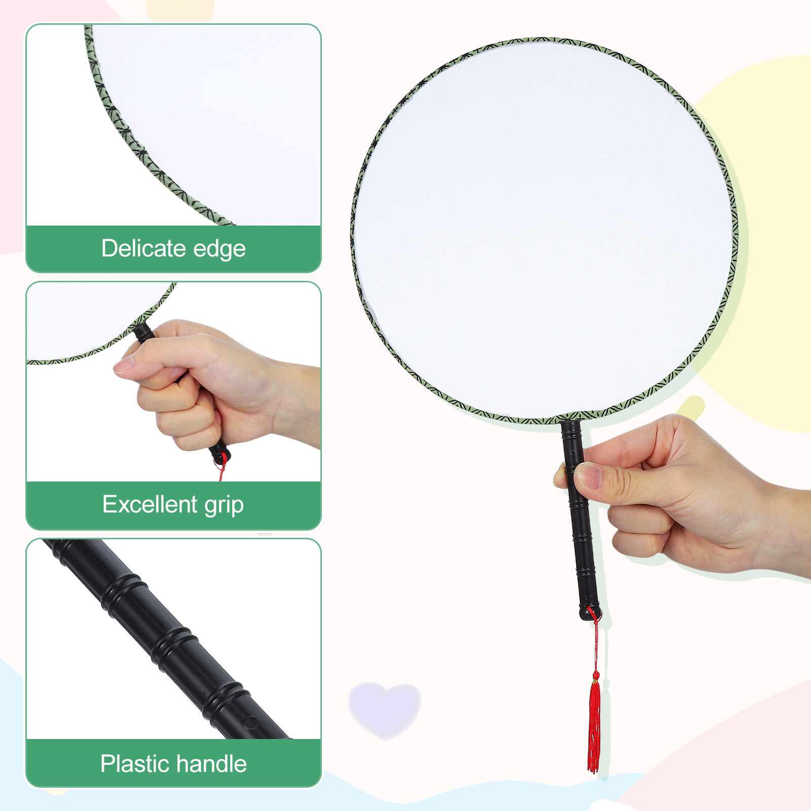 10Pcs Blank Fan for Painting a - Art Craft For Kindergarten recension och pris