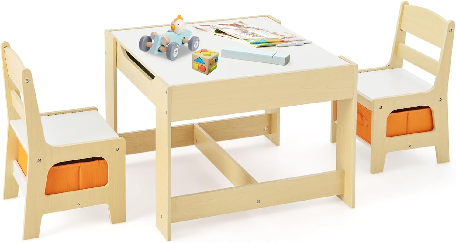 Kids Table and Chair Set, 3 in - Art Craft For Toddlers recension och pris