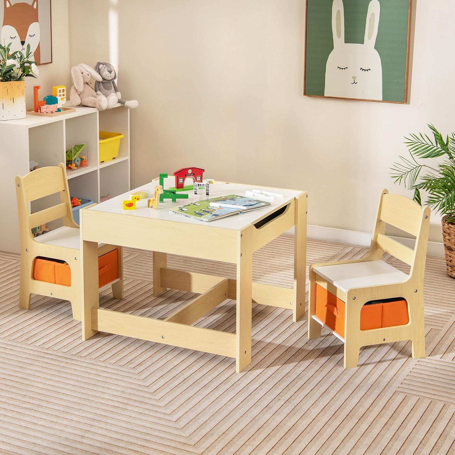Kids Table and Chair Set, 3 in - Art Craft For Toddlers recension och pris