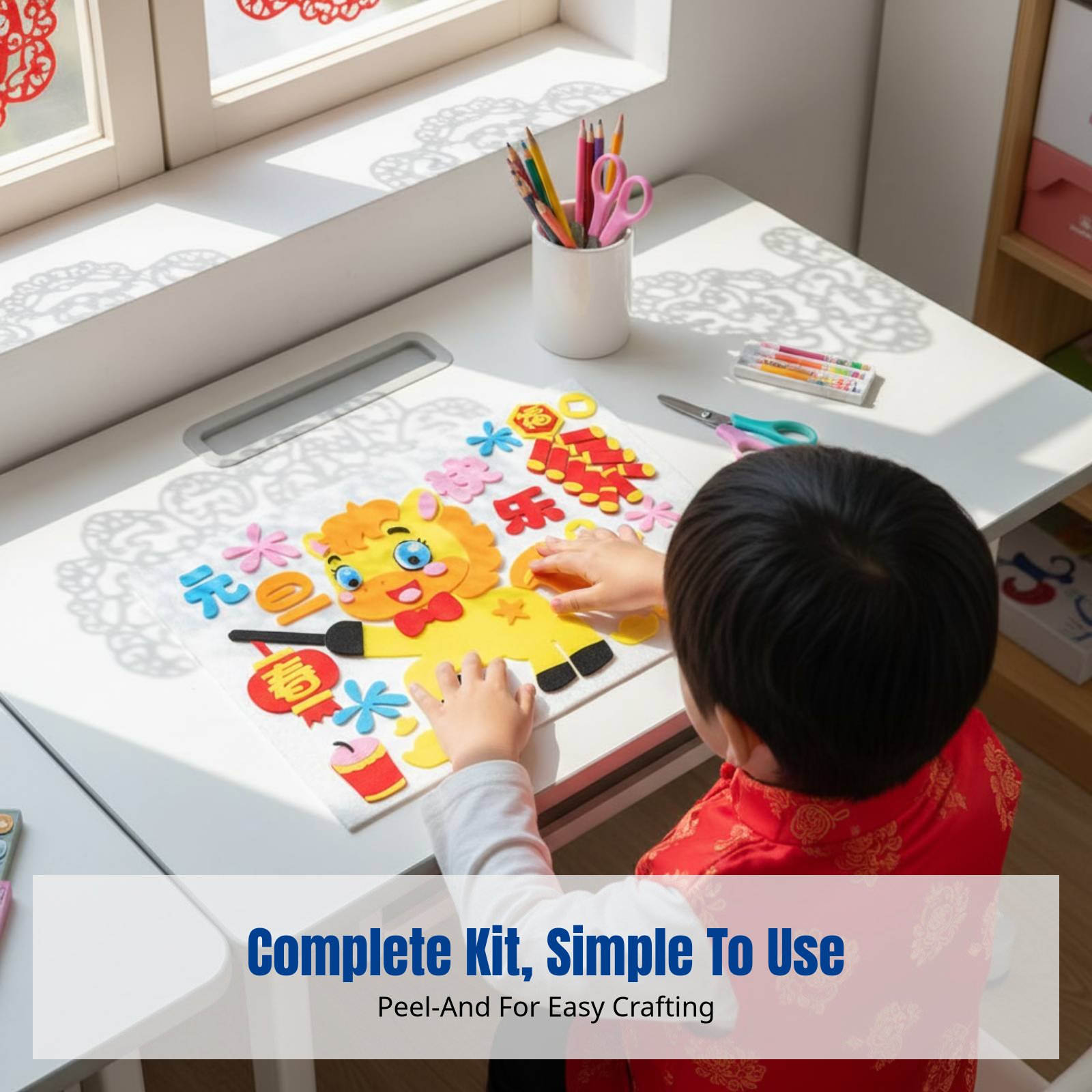 2026 New Year DIY Fabric Art S - Art Craft For Kindergarten recension och pris