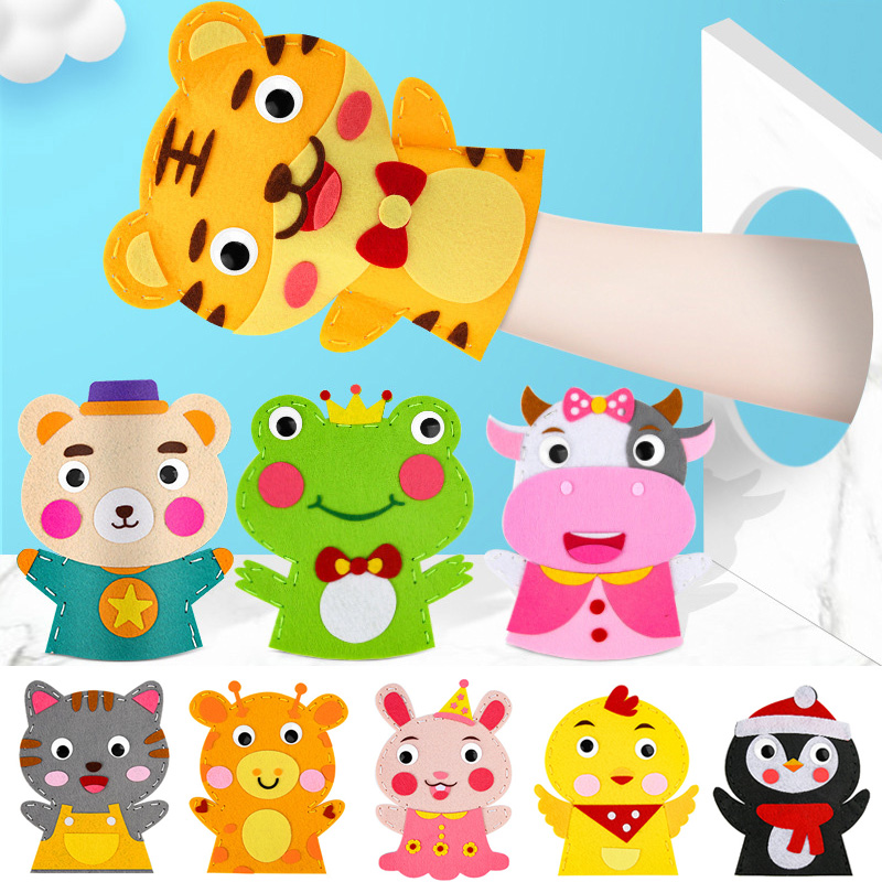 Cute Cartoon Animal Hand Puppe - Art Craft 3 Year Old recension och pris