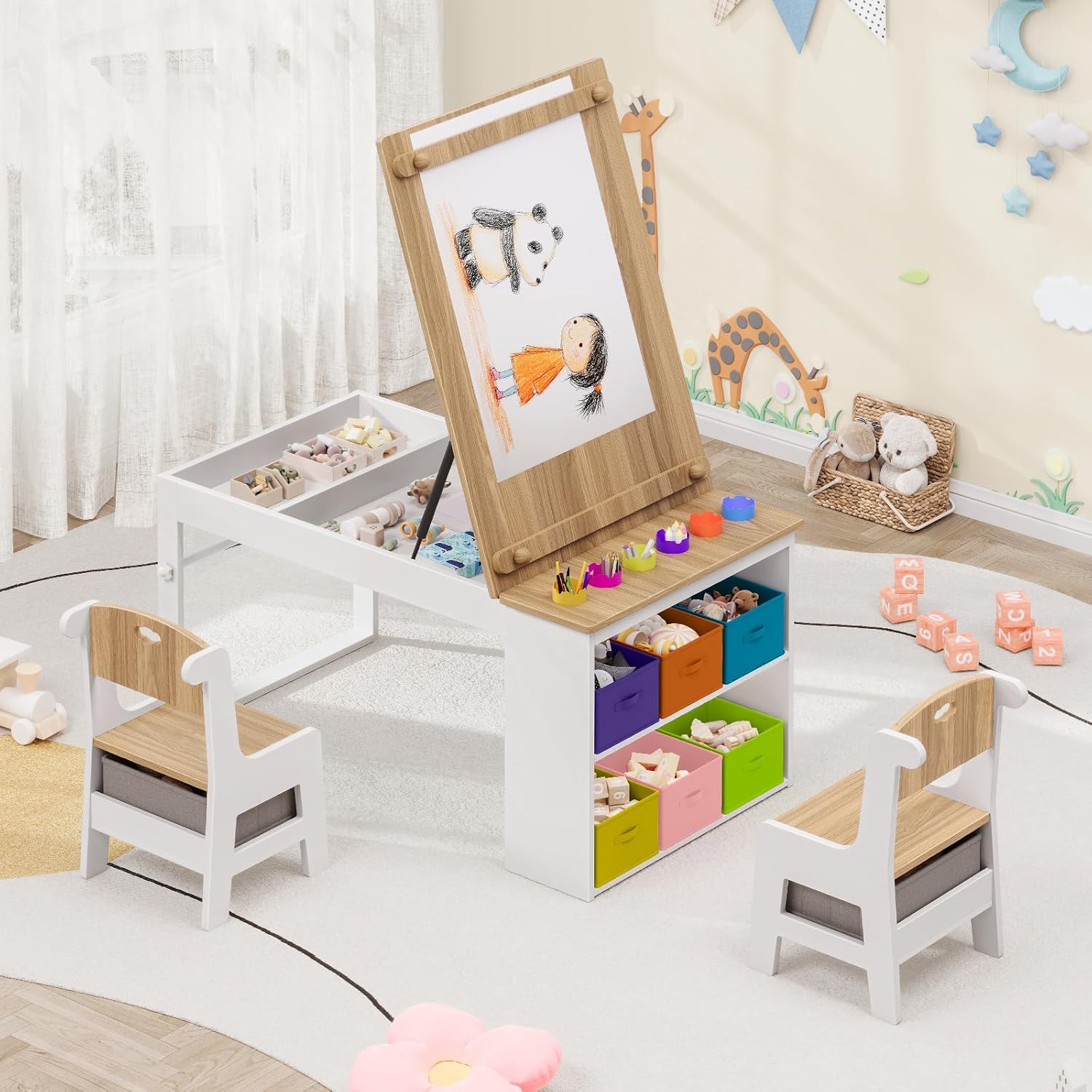 Kids Art Table and Chairs, Tod - Art Craft For Toddlers recension och pris