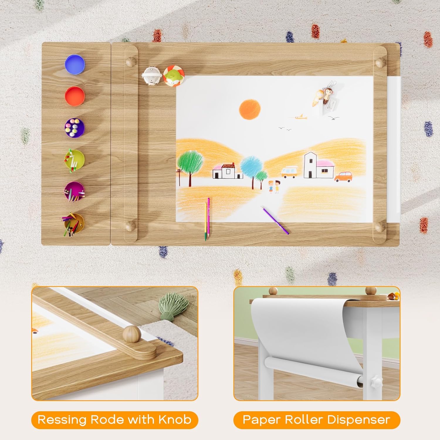 Kids Art Table and Chairs, Tod - Art Craft For Toddlers recension och pris