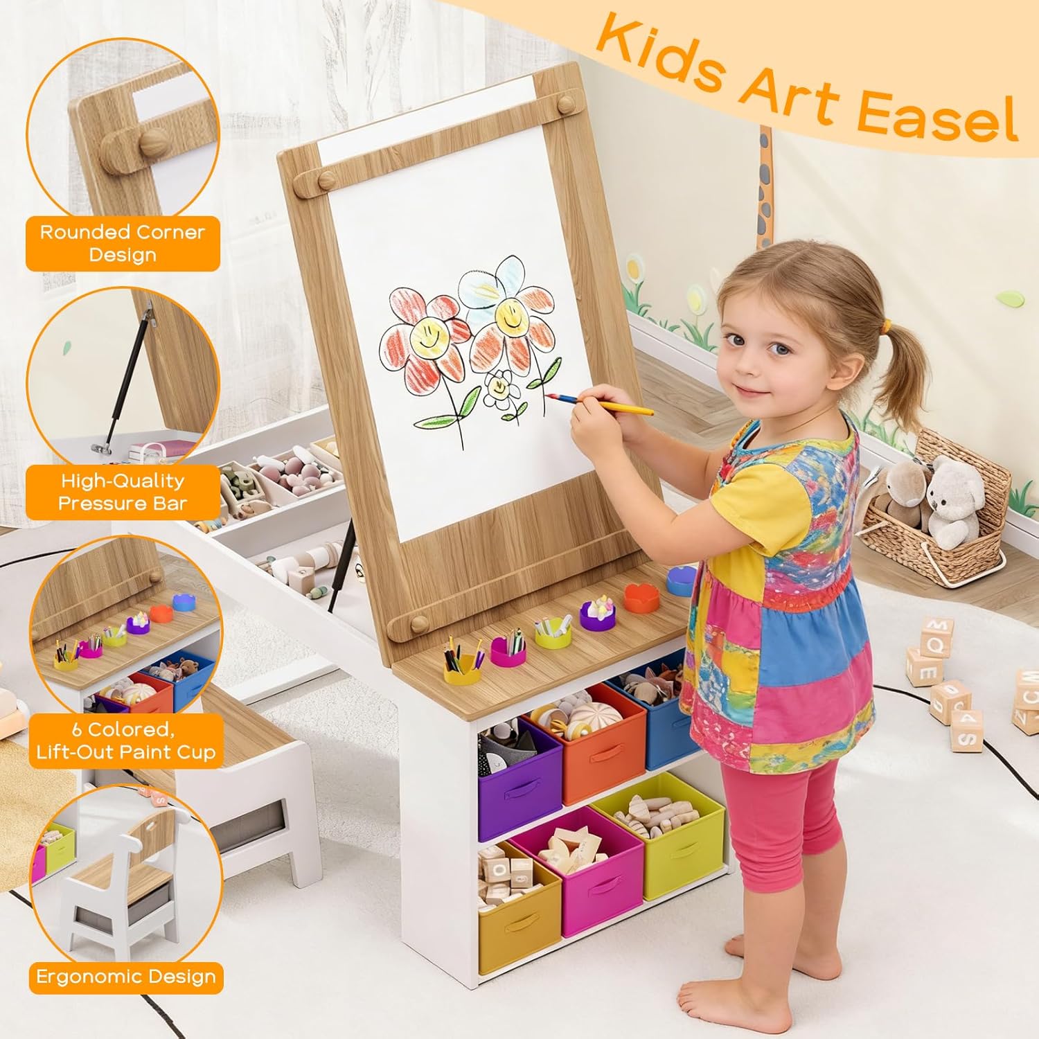 Kids Art Table and Chairs, Tod - Art Craft For Toddlers recension och pris