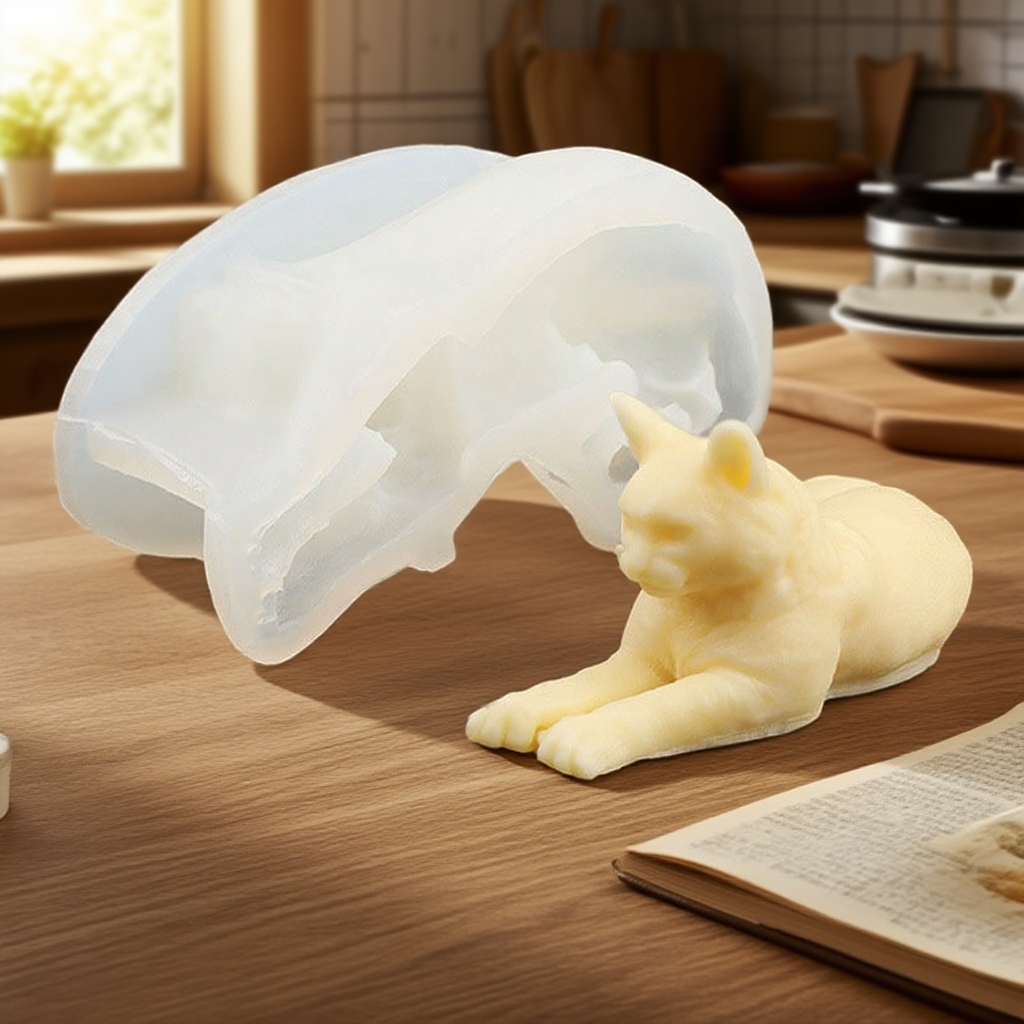 Creative Lying Cat Silicone Mo - Art Craft Show recension och pris