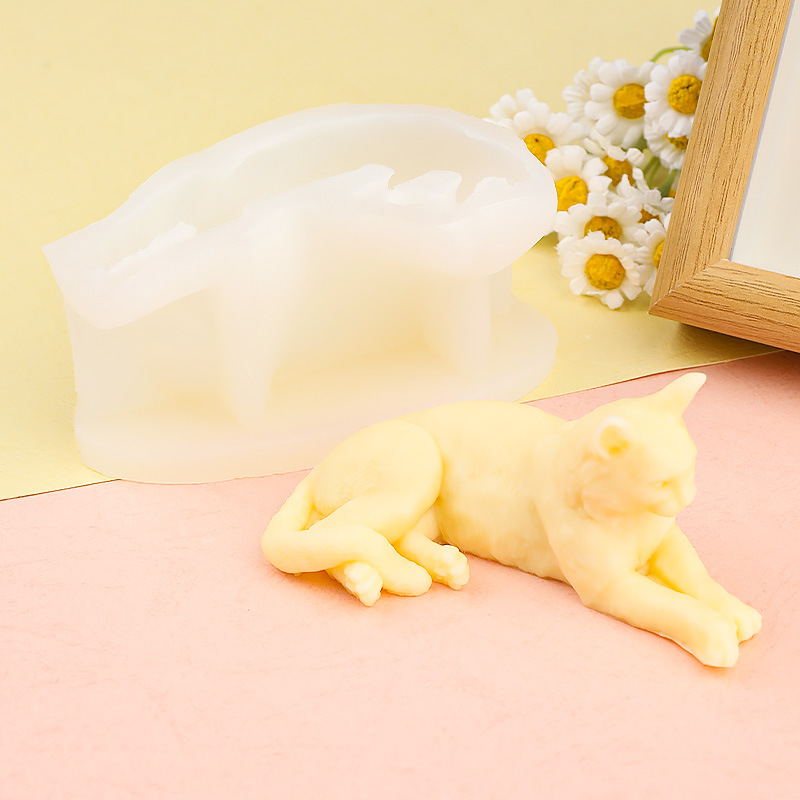 Creative Lying Cat Silicone Mo - Art Craft Show recension och pris