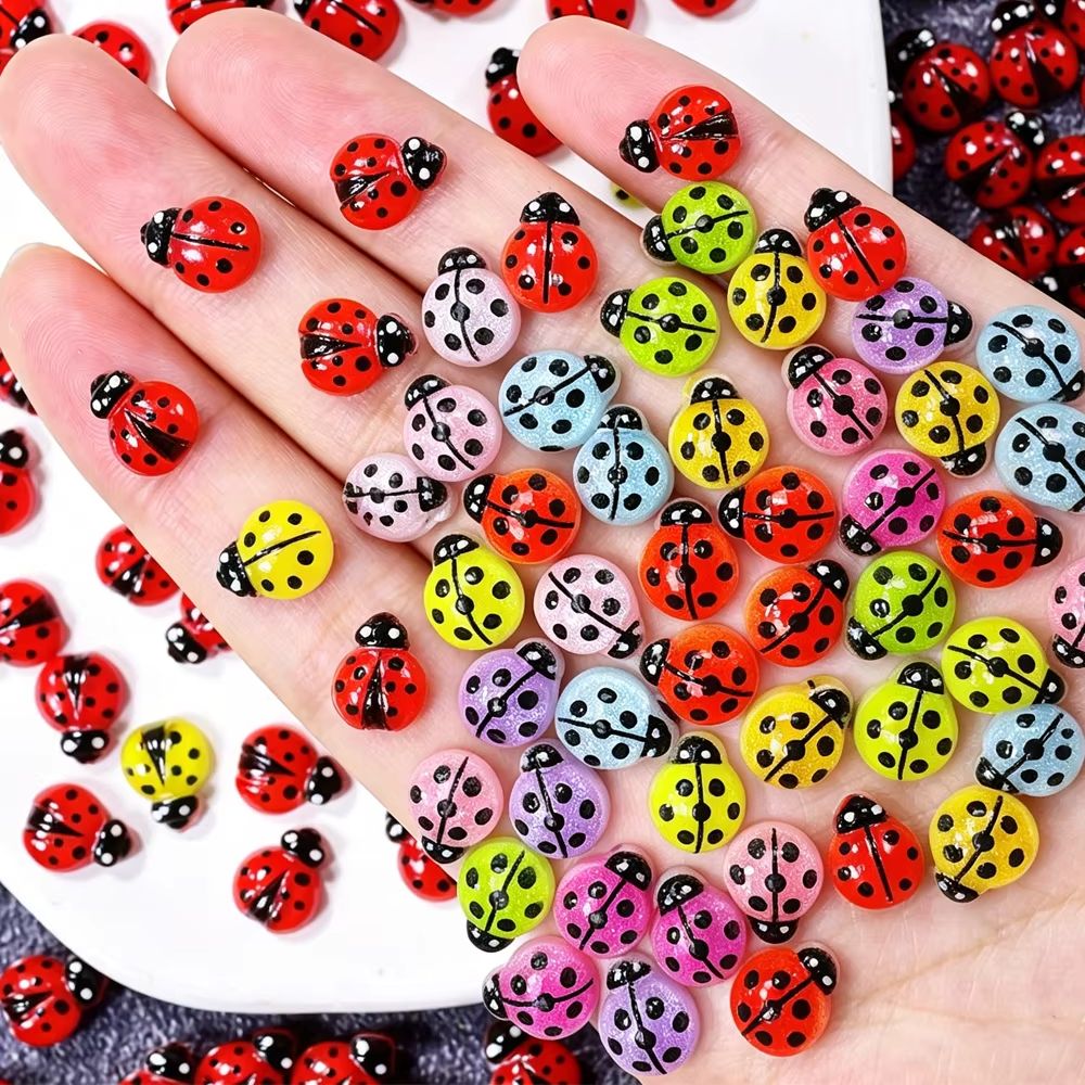 50Pcs Lovely Mixed Ladybug Nai - Art Craft Ladybug recension och pris