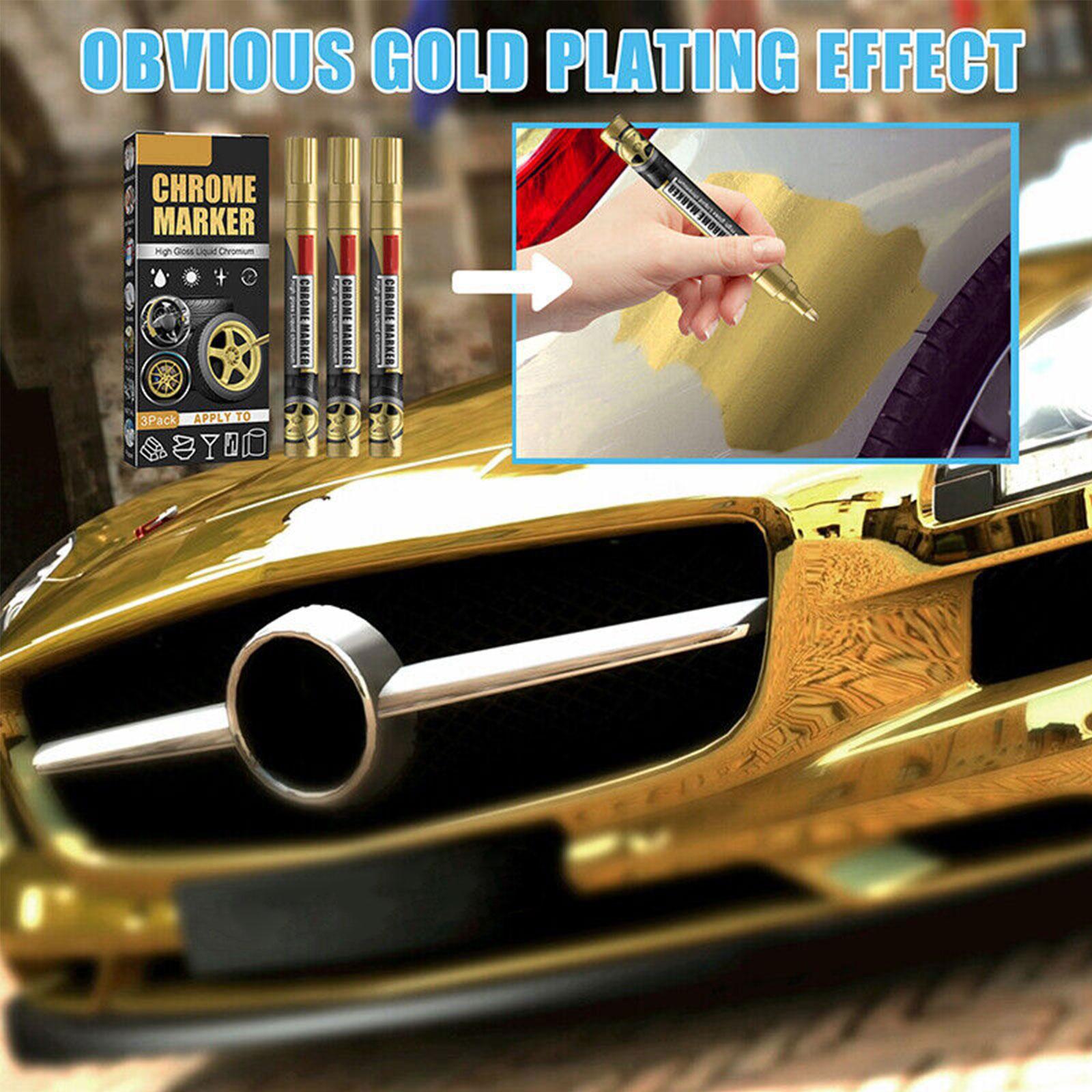 3Pcs/Set Chrome Marker Pen Car - Illustration Marker Set recension och pris