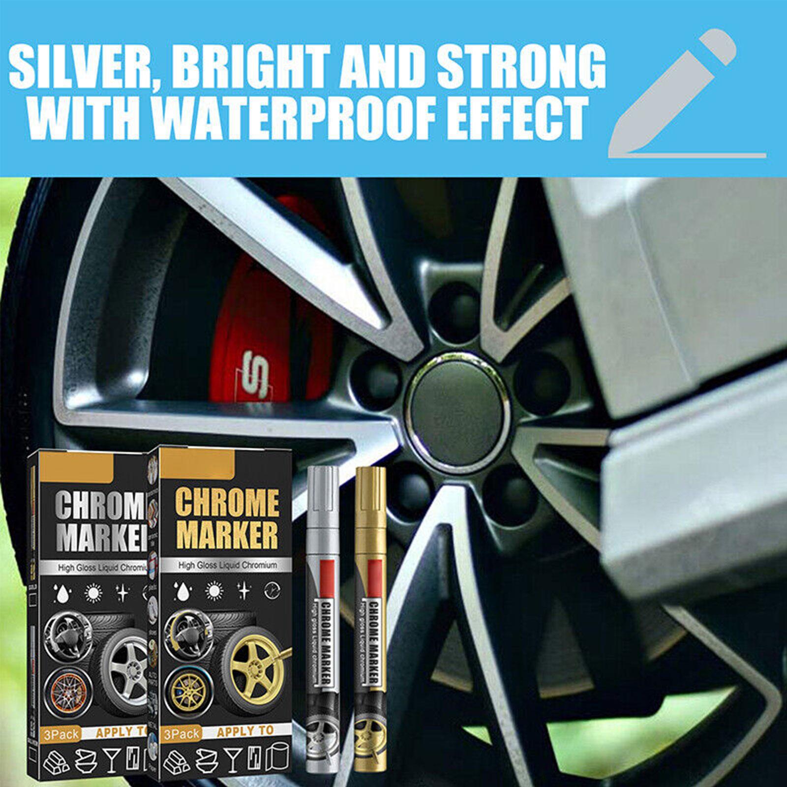 3Pcs/Set Chrome Marker Pen Car - Illustration Marker Set recension och pris
