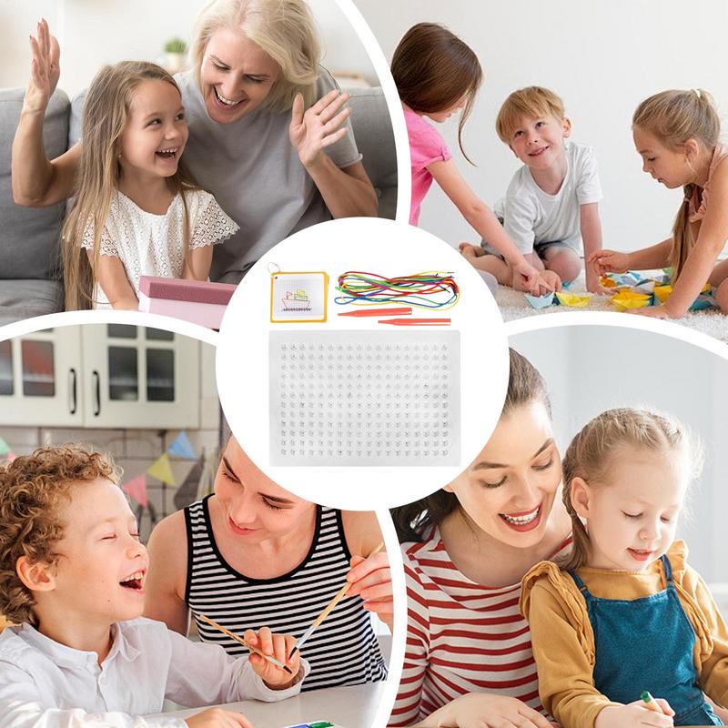 Thread Board For Kids Colorful - Art Craft For Toddlers recension och pris