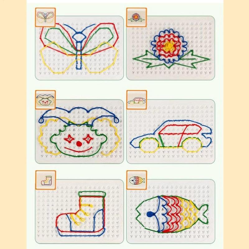 Thread Board For Kids Colorful - Art Craft For Toddlers recension och pris