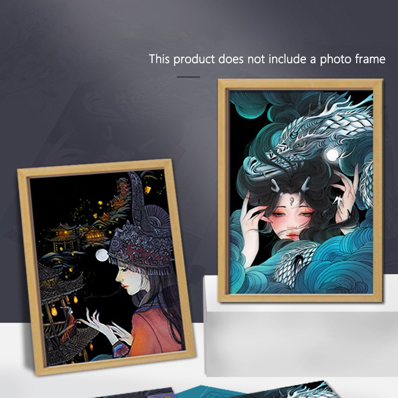 42x29.7 CM DIY Scratch Paintin - Chinese Art Craft recension och pris
