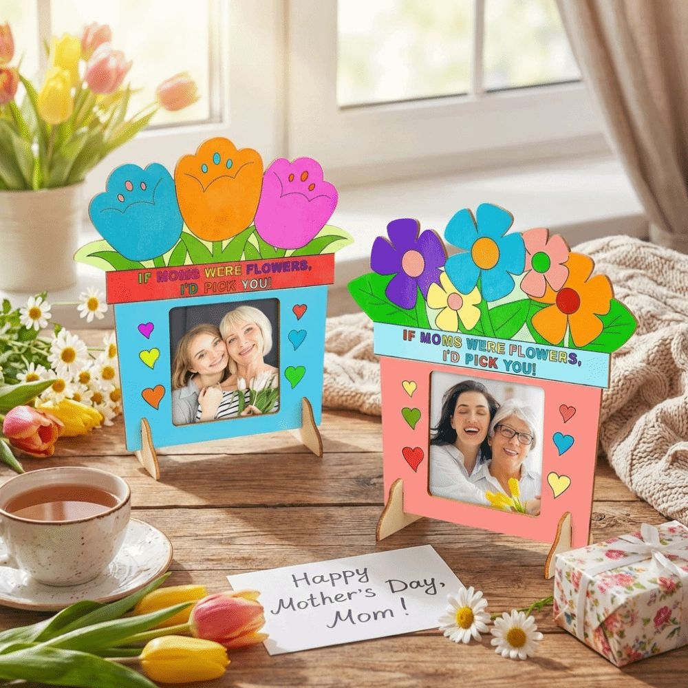 Unfinished Wooden Picture Fram - Art Craft For Kindergarten recension och pris