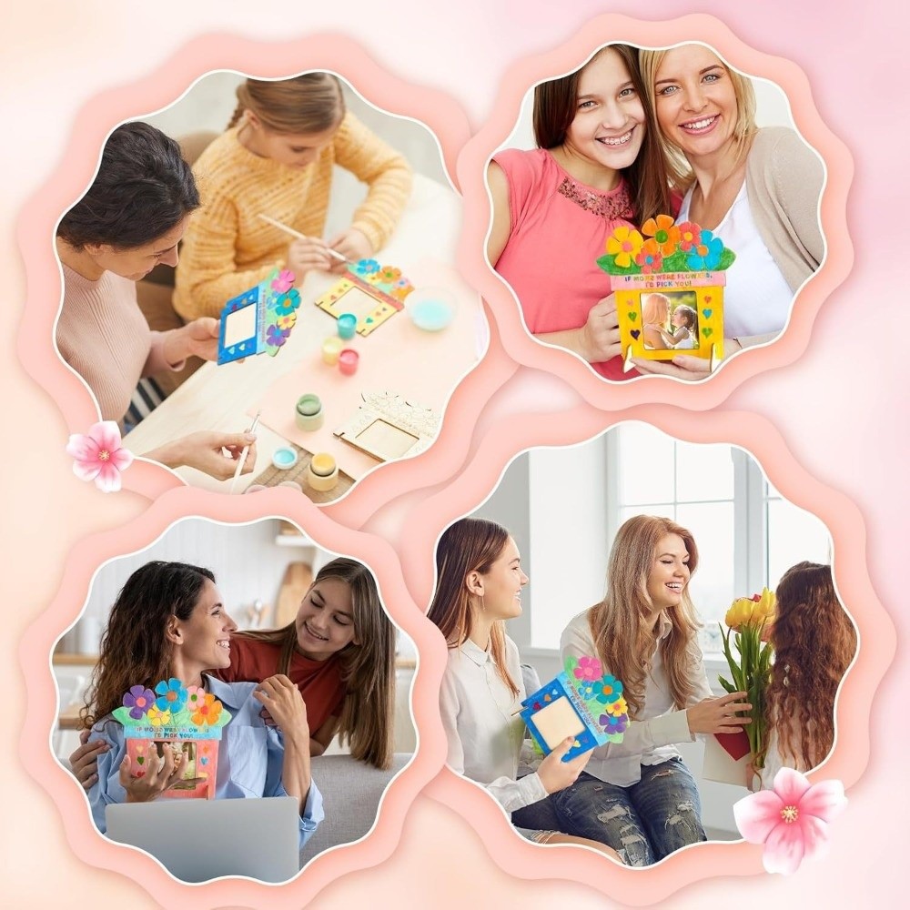 Unfinished Wooden Picture Fram - Art Craft For Kindergarten recension och pris