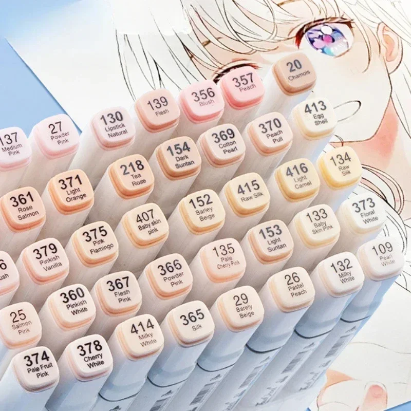 6/12/24/30 Colors Skin Tone Du - Illustration Marker Set recension och pris