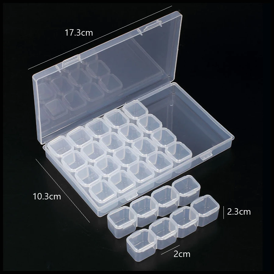 Clear Storage Box 28 Grids Sep - Art Craft Show recension och pris