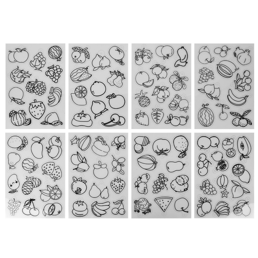 8pcs Fruit Vegetable Pattern H - Art Craft Vegetables recension och pris