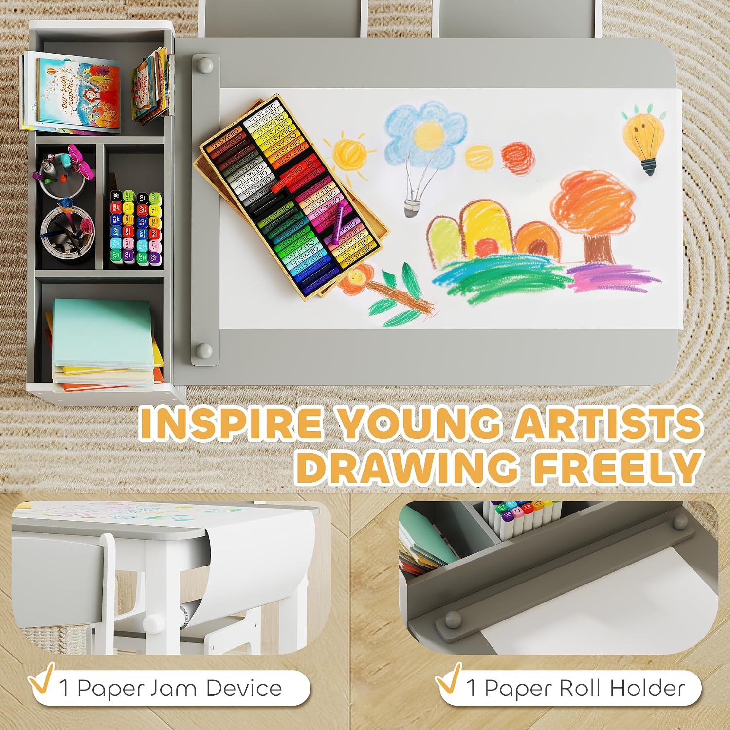 Kids Art Table & Easel Chair S - Art Craft For Toddlers recension och pris