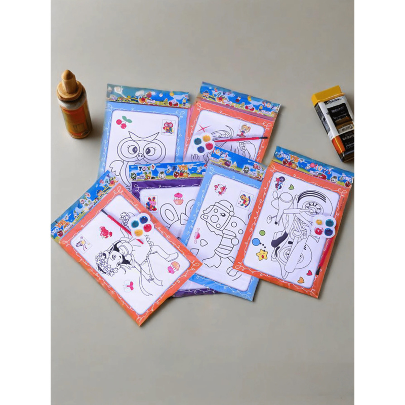 Watercolor Painting Coloring B - Chinese Art Craft recension och pris
