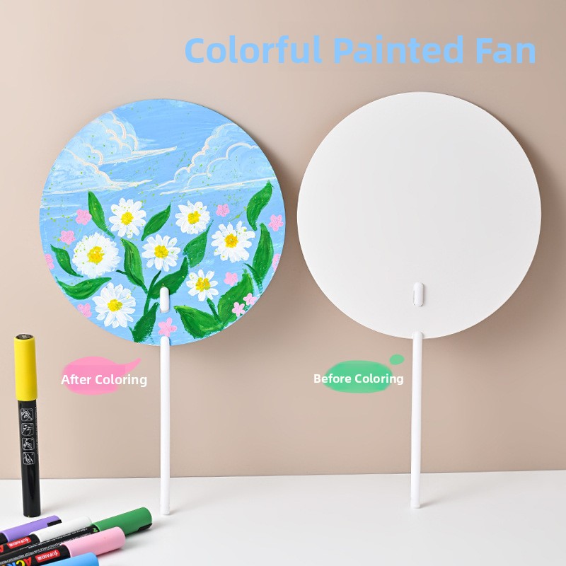 DIY Hand-Painted Fan Paper for - Art Craft For Kindergarten recension och pris