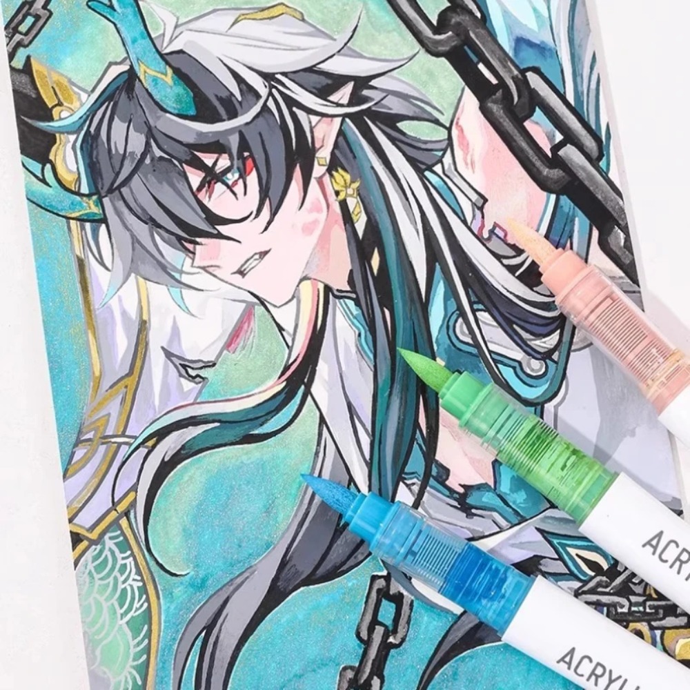 LANGUO 24-288 Colors Acrylic M - Illustration Marker Set recension och pris