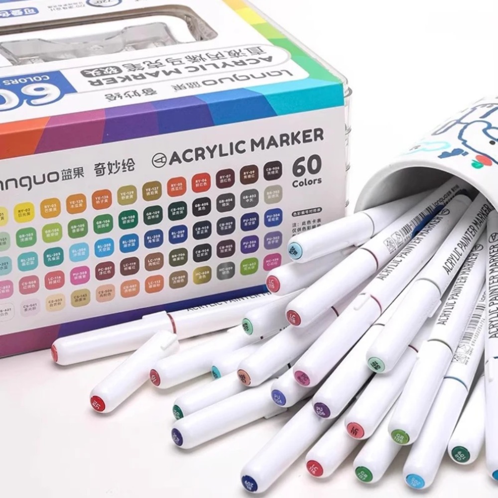 LANGUO 24-288 Colors Acrylic M - Illustration Marker Set recension och pris