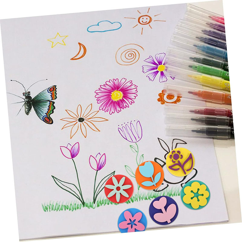 6Pcs/bag Foam Stamps for Paint - Art Craft 3 Year Old recension och pris