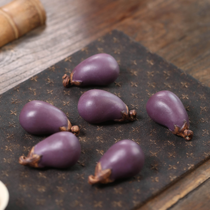 Purple Sand Eggplant Tea Pet H - Art Craft Vegetables recension och pris