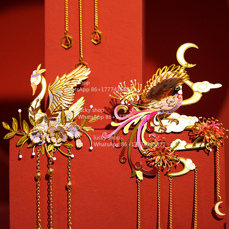 Chinese Style Flower Bird Meta - Chinese Art Craft recension och pris